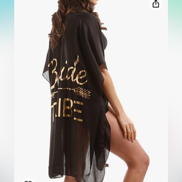 bridesmaid Other - BUNDLE OF 4, BRIDESMAID “BRIDE TRIBE” KIMONO, SWIM COVER, NEW